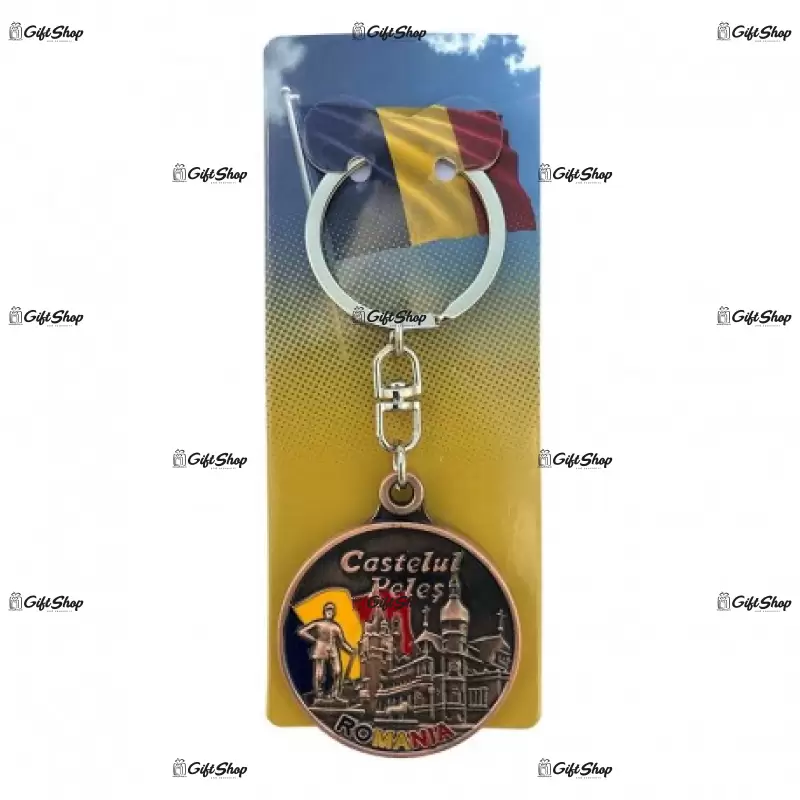 Breloc calendar din metal castelul peles